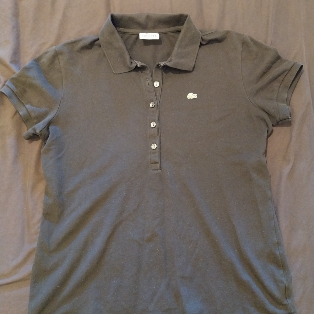 Lacoste Women's Black Polo Shirt